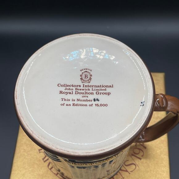 Royal Doulton 1974 Christmas Carol Tankard Marley Ghost Beswick Limited Edition - Picture 11 of 16